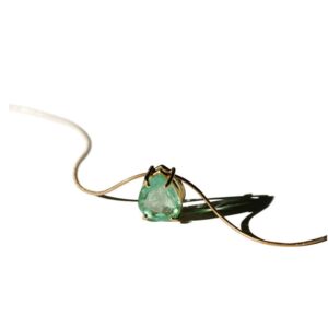 NS_14 K Gold with Emerald Collier