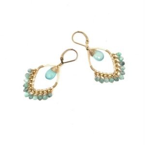 Isa, oorsieraad smaragd