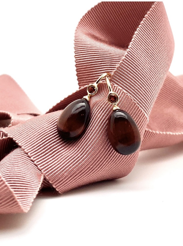 Naomi, oorsieraad tijgeroog - Afbeelding 2