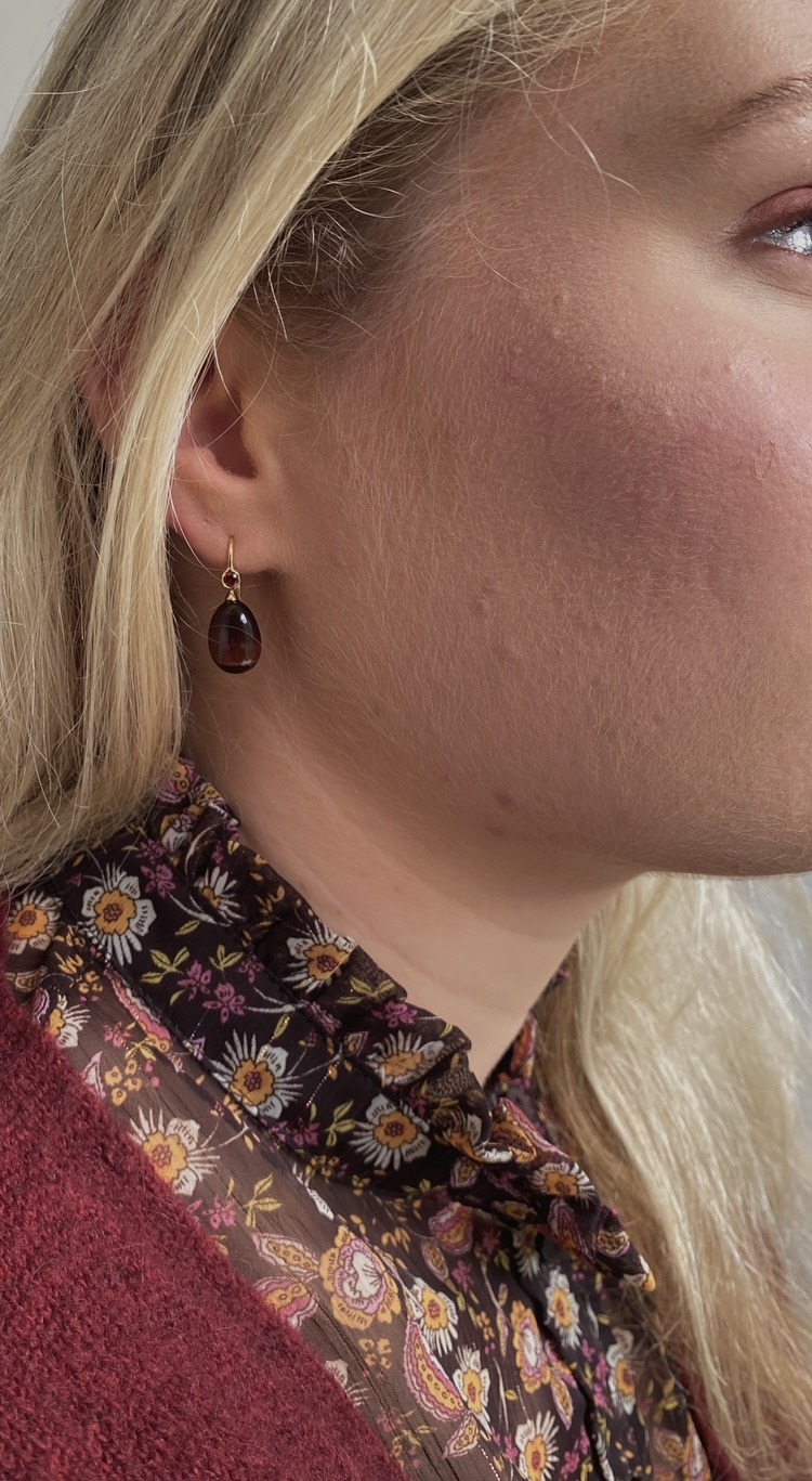 Naomi, oorsieraad tijgeroog - Afbeelding 3