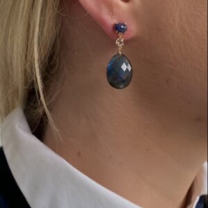 Nilia, oorsieraad labradoriet