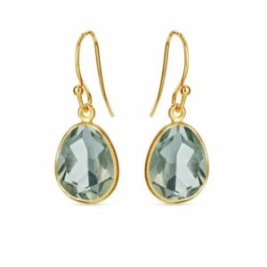Bodile, oorsieraad groene kwarts