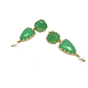 Nine, oorsieraad chrysopraas